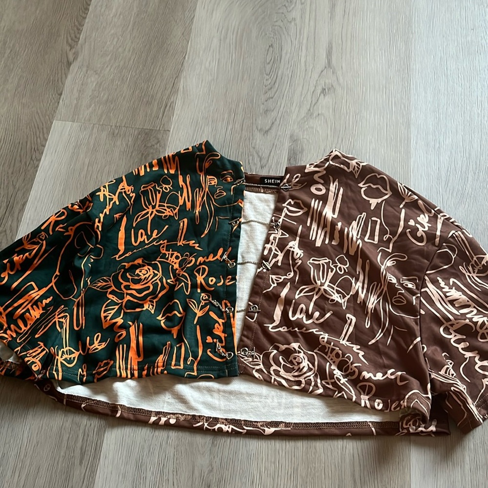 SHEIN half split top